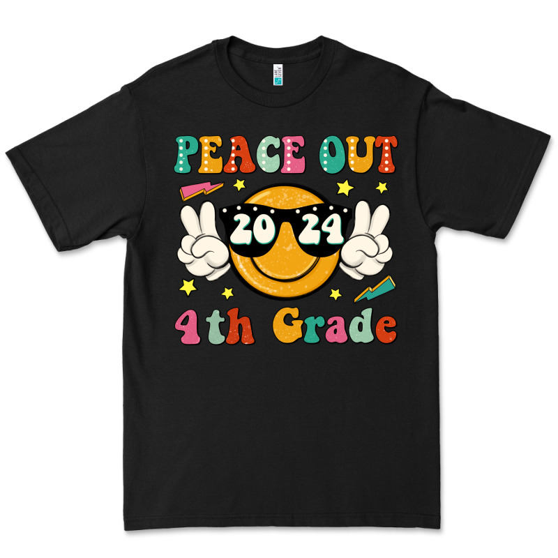 Peace Out 2024 4th Grade Premium Tee by JahusDesignShop | Teevron