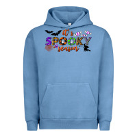 Pigment Pebble Blue it's spooky season Urban Hoodie - BundleAndBundleShop