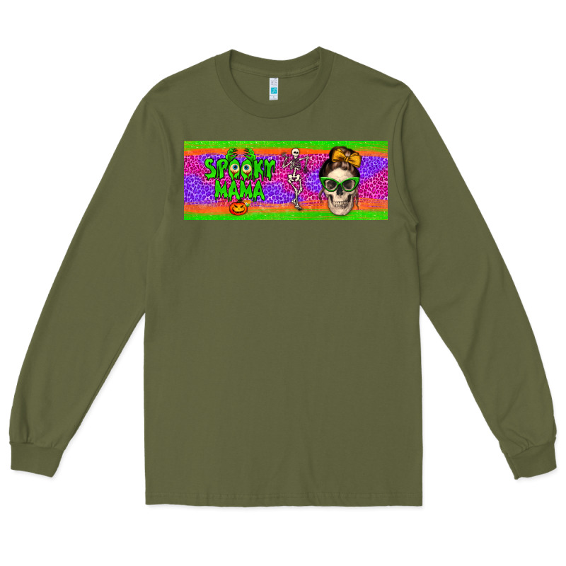 Spooky Mama 11 Oz Mug Long Sleeve Tee by BundleAndBundleShop | Teevron