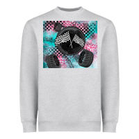 Heather Grey racing Heavyweight Sweatshirt - LillyAllenDesigns
