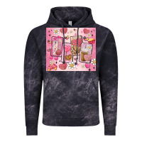 Cloud Black cafecito y chisme valentine's day Vintage Hoodie - MaliasSmallBusiness