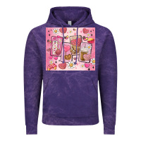 Cloud Purple cafecito y chisme valentine's day Vintage Hoodie - MaliasSmallBusiness