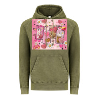 Vintage Olive cafecito y chisme valentine's day Vintage Hoodie - MaliasSmallBusiness