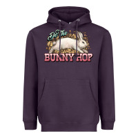 Plum Do the Bunny hop Easter Day Heavyweight Hoodie - HowdyJamesFarm