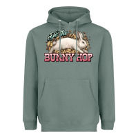 Sage Do the Bunny hop Easter Day Heavyweight Hoodie - HowdyJamesFarm