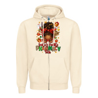 Sandshell santas favorite pharmacy tech afro messy bun Zipper Hoodie - texasbilliewilder