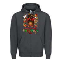 Smoke santas favorite pharmacy tech afro messy bun Zipper Hoodie - texasbilliewilder