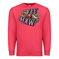Cardinal Yee haw Premium Sweatshirt - HowdyJamesFarm