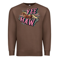 Chestnut Yee haw Premium Sweatshirt - HowdyJamesFarm