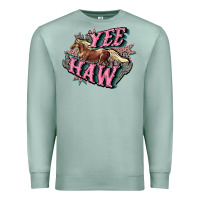Seafoam Yee haw Premium Sweatshirt - HowdyJamesFarm