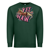 Sports Green Yee haw Premium Sweatshirt - HowdyJamesFarm