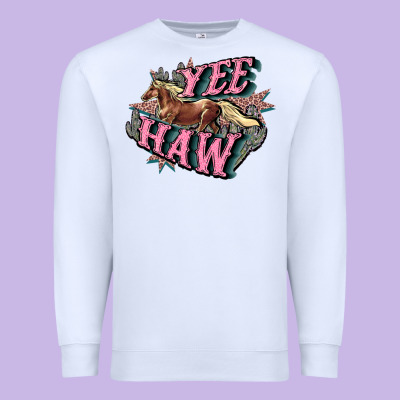 Yee Haw Premium Sweatshirt Designed By Howdyjamesfarm
