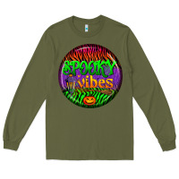 Army Green halloween round earrings 2 Long Sleeve Tee - BundleAndBundleShop