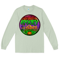 Matcha halloween round earrings 2 Long Sleeve Tee - BundleAndBundleShop