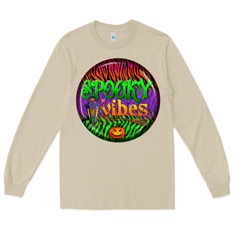 Halloween Round Earrings 2 Long Sleeve Tee by BundleAndBundleShop | Teevron