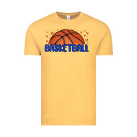 Vintage Mustard basketball Vintage Tee - MaliasSmallBusiness