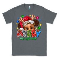 Charcoal Heather Merry Christmas Classic Tee - CowhideDigitalArt