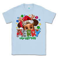 Dusty Blue Merry Christmas Classic Tee - CowhideDigitalArt