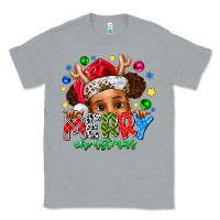 Heather Grey Merry Christmas Classic Tee - CowhideDigitalArt