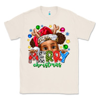 Natural Merry Christmas Classic Tee - CowhideDigitalArt