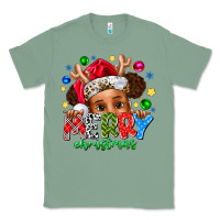 Sage Merry Christmas Classic Tee - CowhideDigitalArt