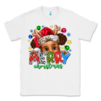 White Merry Christmas Classic Tee - CowhideDigitalArt