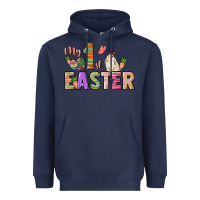 Navy My 1st Easter Day Heavyweight Hoodie - HowdyJamesFarm