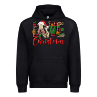 Black love christmas holstein heifer Urban Hoodie - FaDigitalArtStudio