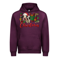 Mauve Wine love christmas holstein heifer Urban Hoodie - FaDigitalArtStudio