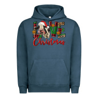 Pigment Midnight Navy love christmas holstein heifer Urban Hoodie - FaDigitalArtStudio