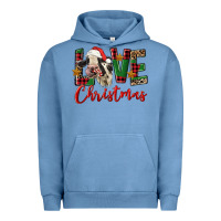 Pigment Pebble Blue love christmas holstein heifer Urban Hoodie - FaDigitalArtStudio