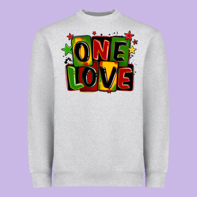 One Love Juneteenth Heavyweight Sweatshirt Designed By Lillyallendesigns