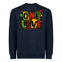 Navy one love juneteenth Heavyweight Sweatshirt - LillyAllenDesigns