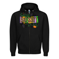 Black Going bat shit crazy Zipper Hoodie - NancyCooperArtShop