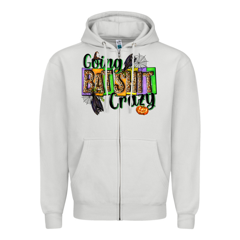 Going Bat Shit Crazy Zipper Hoodie by NancyCooperArtShop | Teevron