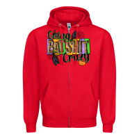 Red Going bat shit crazy Zipper Hoodie - NancyCooperArtShop