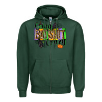 Sports Green Going bat shit crazy Zipper Hoodie - NancyCooperArtShop