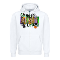 White Going bat shit crazy Zipper Hoodie - NancyCooperArtShop