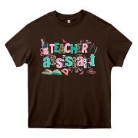 Chocolate Brown teacher assistant Heavy Core Tee - AdoDesignShop