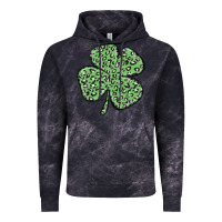Cloud Black leopard shamrock Vintage Hoodie - MaliasSmallBusiness
