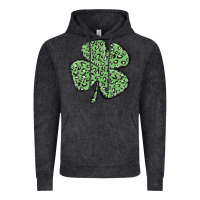 Vintage Black leopard shamrock Vintage Hoodie - MaliasSmallBusiness