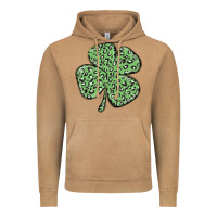 Vintage Camel leopard shamrock Vintage Hoodie - MaliasSmallBusiness