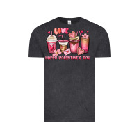 Vintage Black happy valentine's day coffee cups Vintage Tee - MaliasSmallBusiness