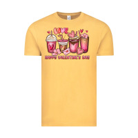 Vintage Mustard happy valentine's day coffee cups Vintage Tee - MaliasSmallBusiness