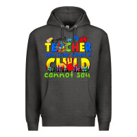 Charcoal Heather teacher can hear what a child cannot say Premium Hoodie - CowGirlArtShop