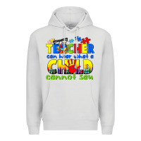 Dove Grey teacher can hear what a child cannot say Premium Hoodie - CowGirlArtShop