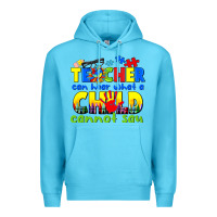 Ocean Blue teacher can hear what a child cannot say Premium Hoodie - CowGirlArtShop