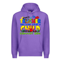 Purple teacher can hear what a child cannot say Premium Hoodie - CowGirlArtShop