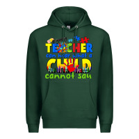 Sports Green teacher can hear what a child cannot say Premium Hoodie - CowGirlArtShop