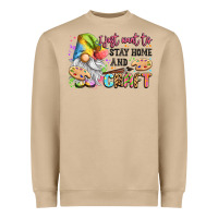Mushroom i just want to stay home and craft Heavyweight Sweatshirt - LillyAllenDesigns
